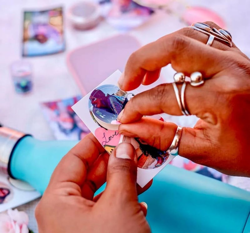 Canon Ivy Zink Pre-Cut Circle Sticker Paper 20 Sheets Pack Compatible with Ivy Mini Photo Printer and CLIQ+/CLIQ+2 - Image 2